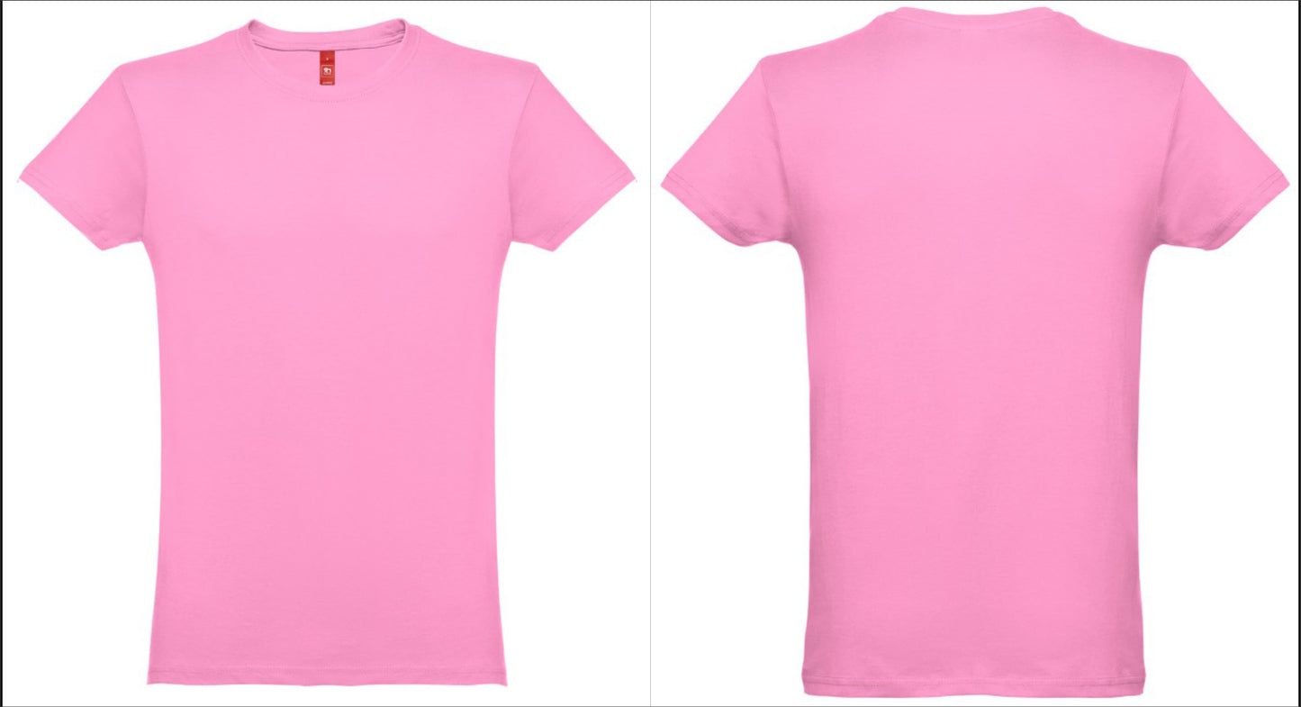 t-shirt Rosa unissexo para personalizar em Portugal